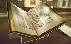 Die eerste gedrukte Bybel.